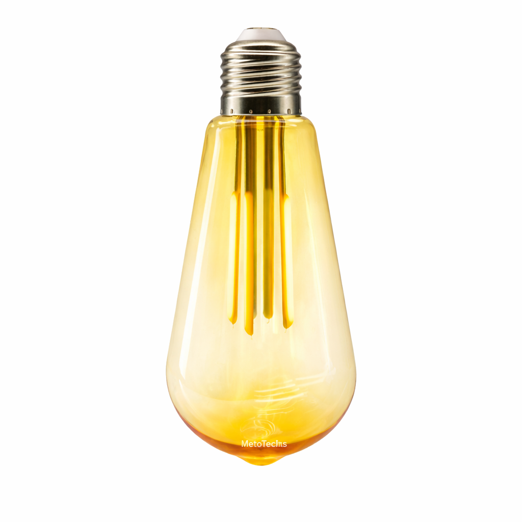 4W 500Lm Filament LED ST64 Rustik Ampul - Kırılmaz Gövde - Görsel 2